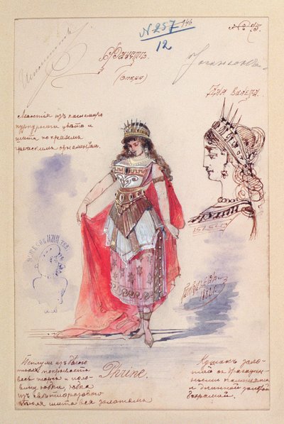 Costumes pour le rôle de Phrine dans l